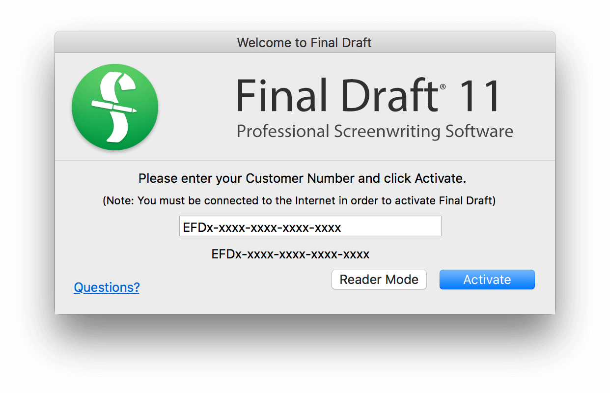 final draft 9 mac keygen
